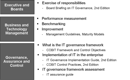 the three cobit levels